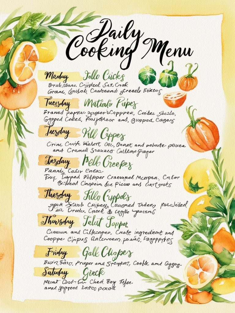 Menu Masakan Sehari-Hari yang Praktis